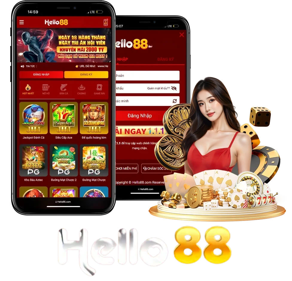 Dịch vụ ứng dụng Hello88 trên điện thoại